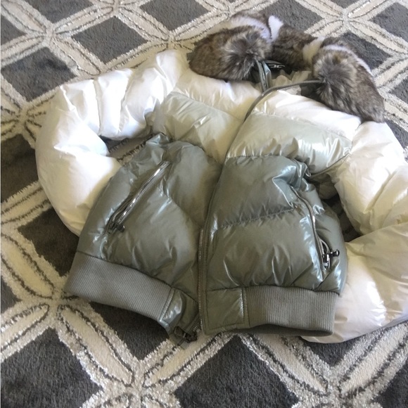 CC Puffer Winter Jacket Size Small with Removable Collar - Picture 3 of 8